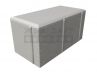 Тротуарная плитка «Кирпичик» белый (б/ц) 200x100x100